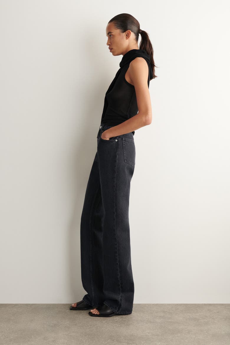 Valley Bootcut Jeans, Alternate, color, BLACK