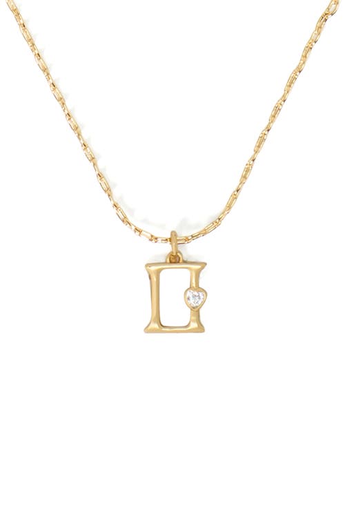 Kate Spade New York mini zodiac pendant necklace in Clear/Gold Gemini 