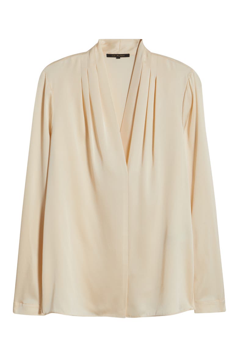 Nellie Stretch Silk Georgette Top, Alternate, color, ECRU
