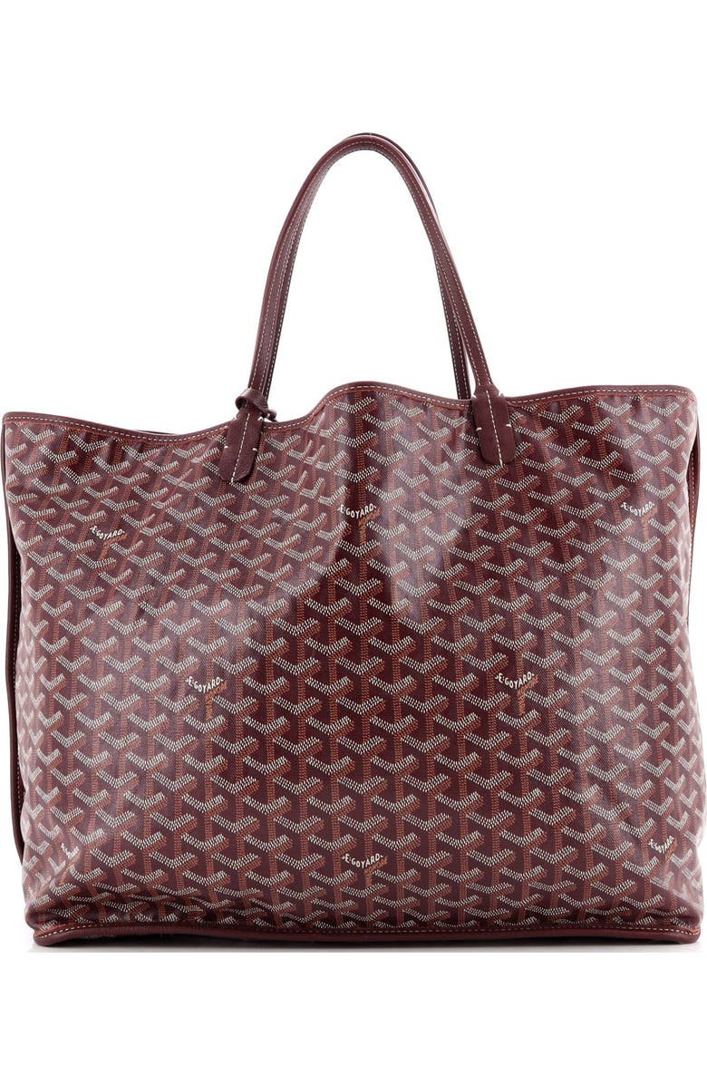 Pre-Owned Goyard Anjou Reversible Tote Coated Canvas GM, Alternate, color, Red