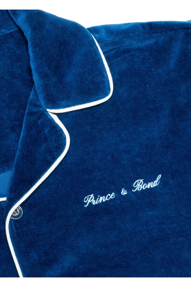 Luka Piped Terry Shirt, Alternate, color, Sailor Blue