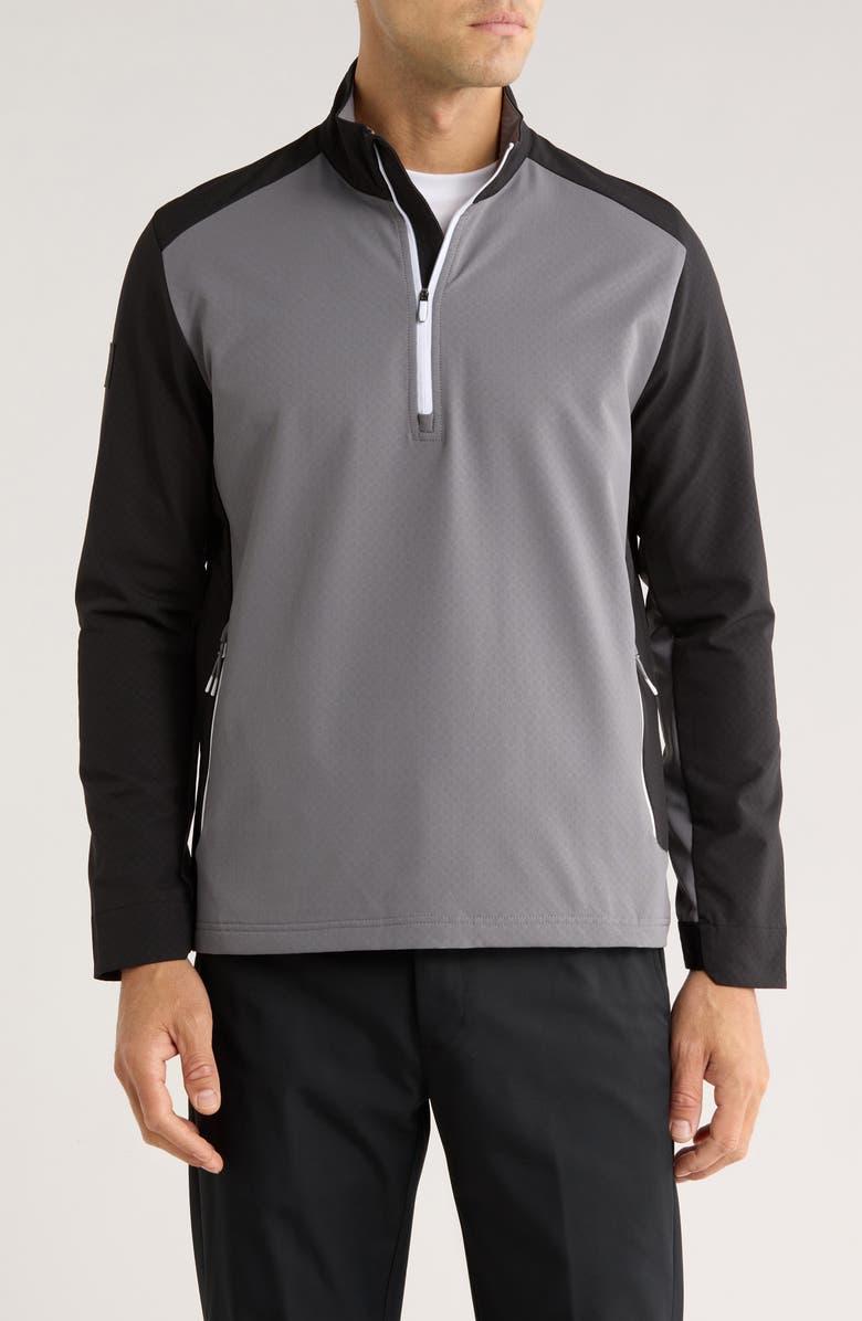 Callaway Emea Half Zip Sweatshirt, Main, color, Quiet Shade Mix