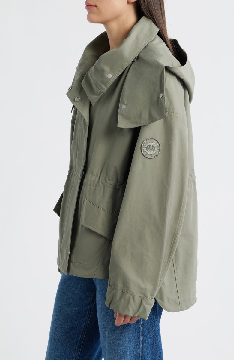 Canada Goose Olivine Oversize Water Repellent Bonded Twill Jacket, Alternate, color, Sagebrush-Armoise