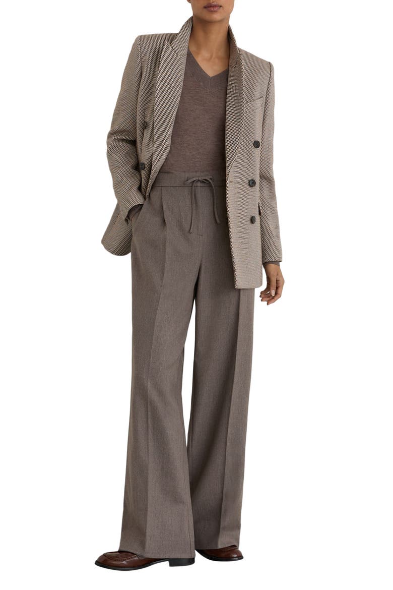 Elowen Drawstring Wide Leg Trousers, Alternate, color, NEUTRAL