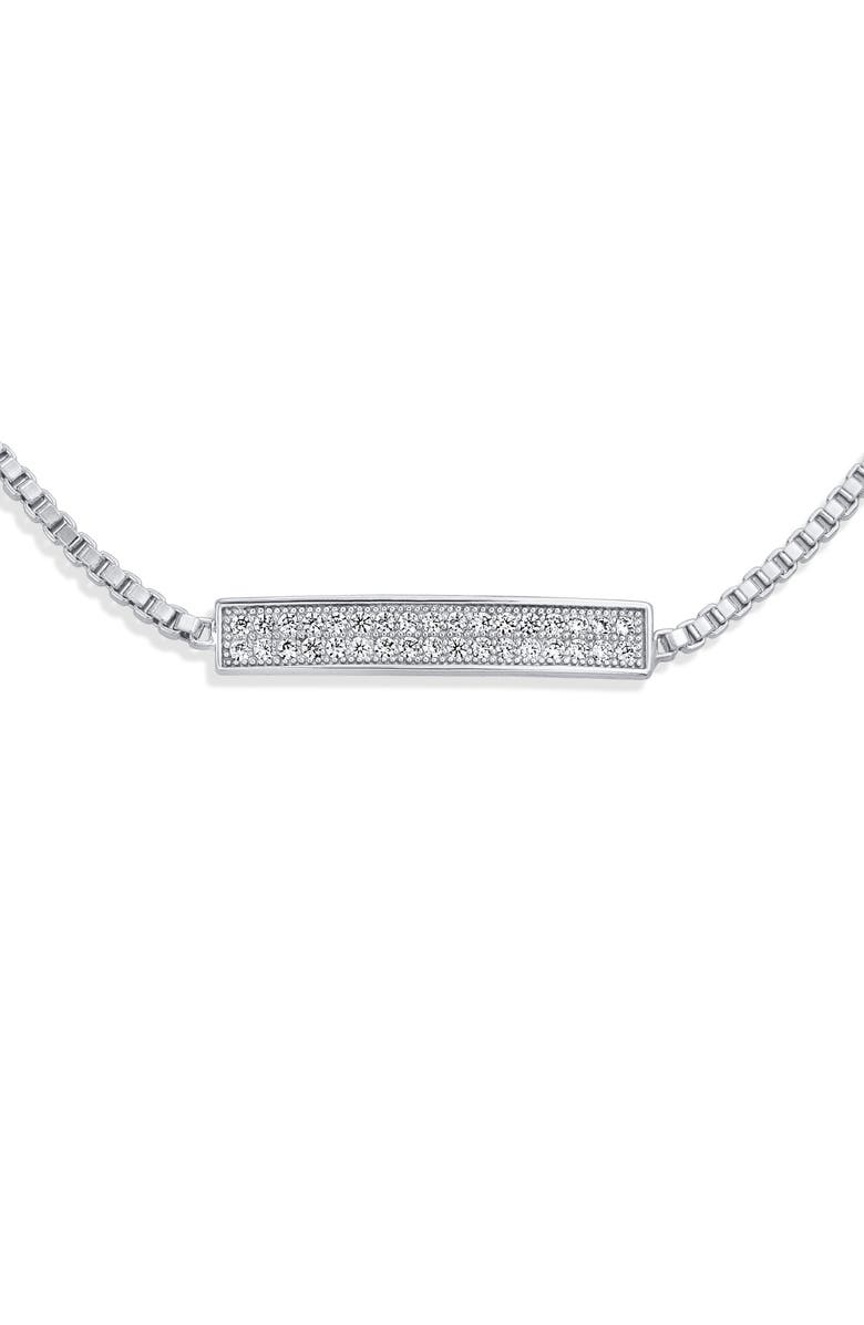 BLING JEWELRY Cubic Zirconia Bolo Bracelet, Alternate, color,