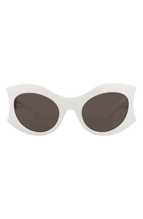 56mm Oval Sunglasses
