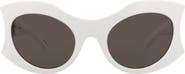 Balenciaga 56mm Oval Sunglasses