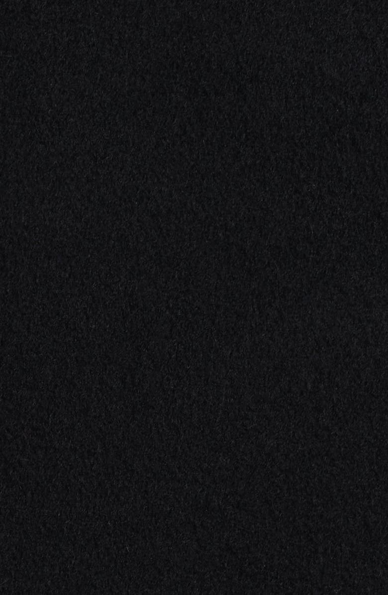 Fleurette Grace Stand Collar Wool Coat, Alternate, color, Black