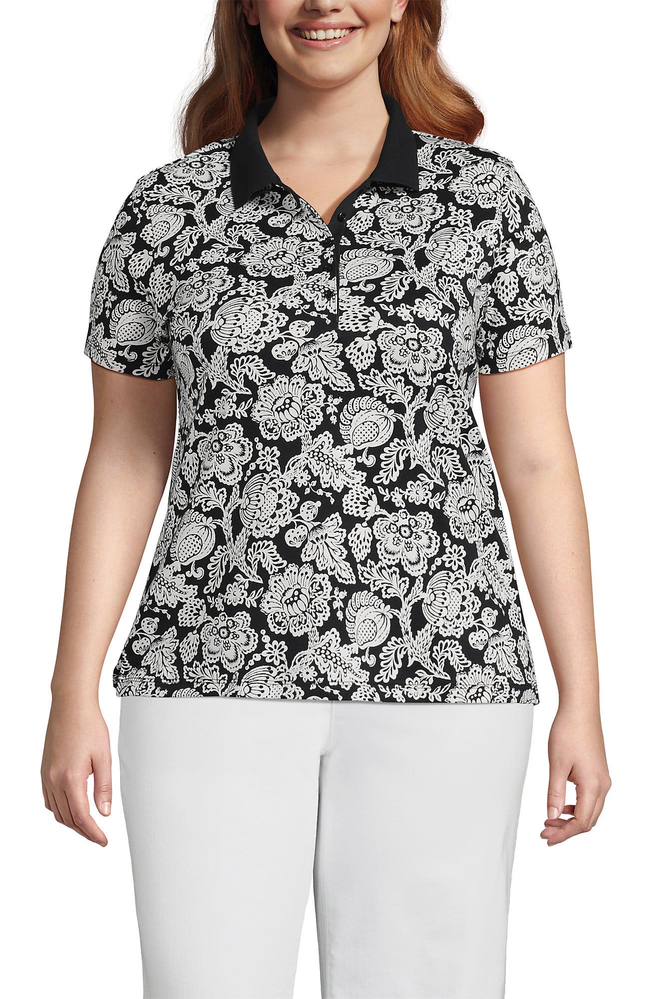 Black/Ivory Floral Medley