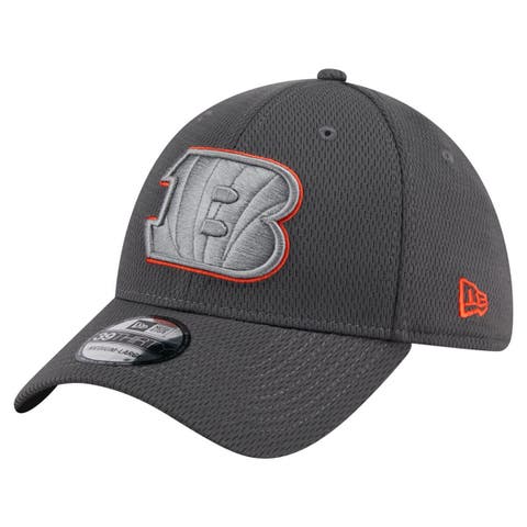 Men's New Era Graphite Cincinnati Bengals  Main 39THIRTY Flex Hat