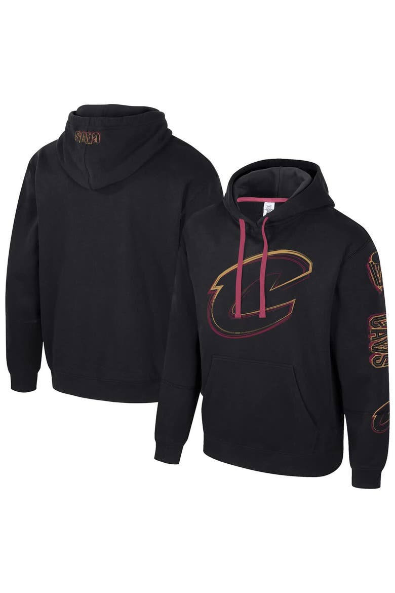 Unisex Stadium Essentials Black Cleveland Cavaliers Elementized Pullover Hoodie, Main, color, Black