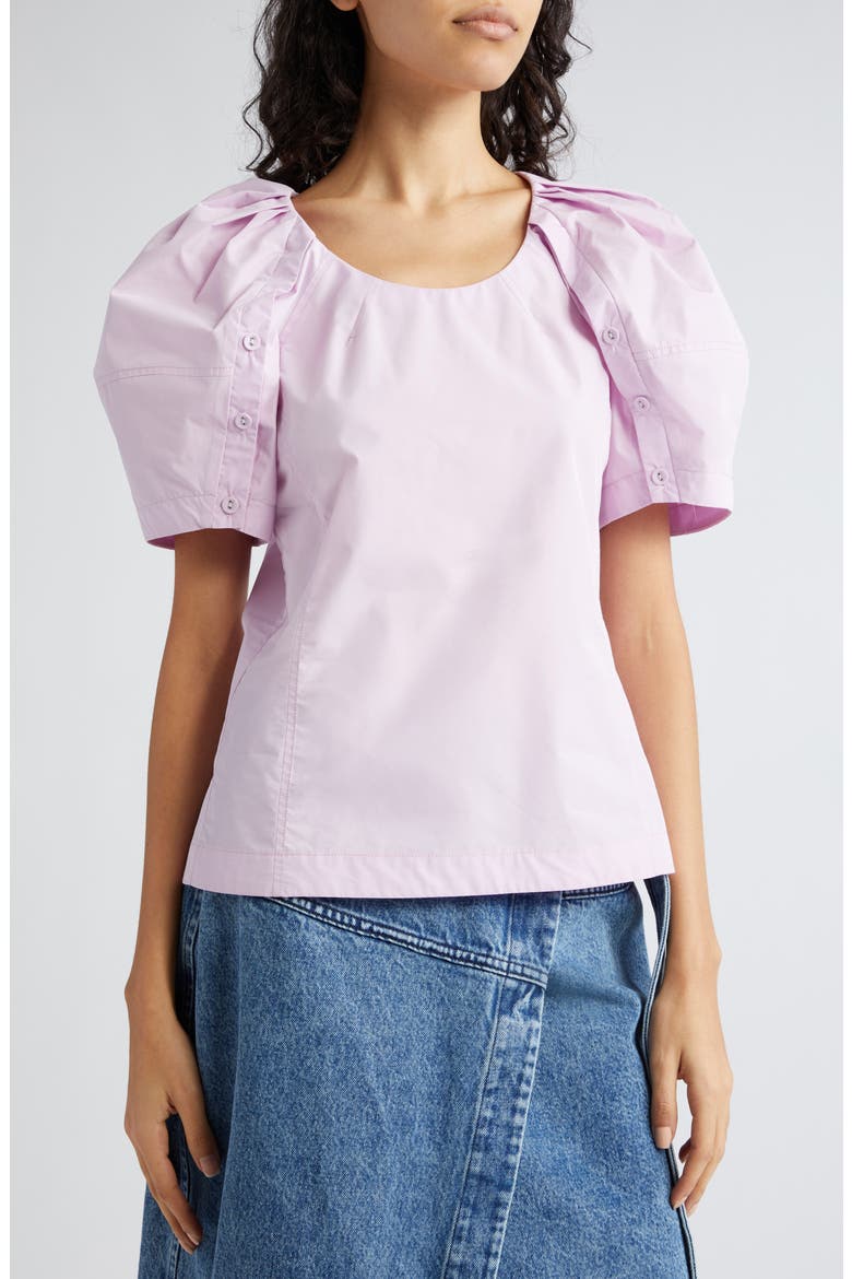 Bloom Sleeve Top, Alternate, color, WISTERIA