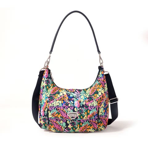 Coastal Flip Lock Half Moon Bag