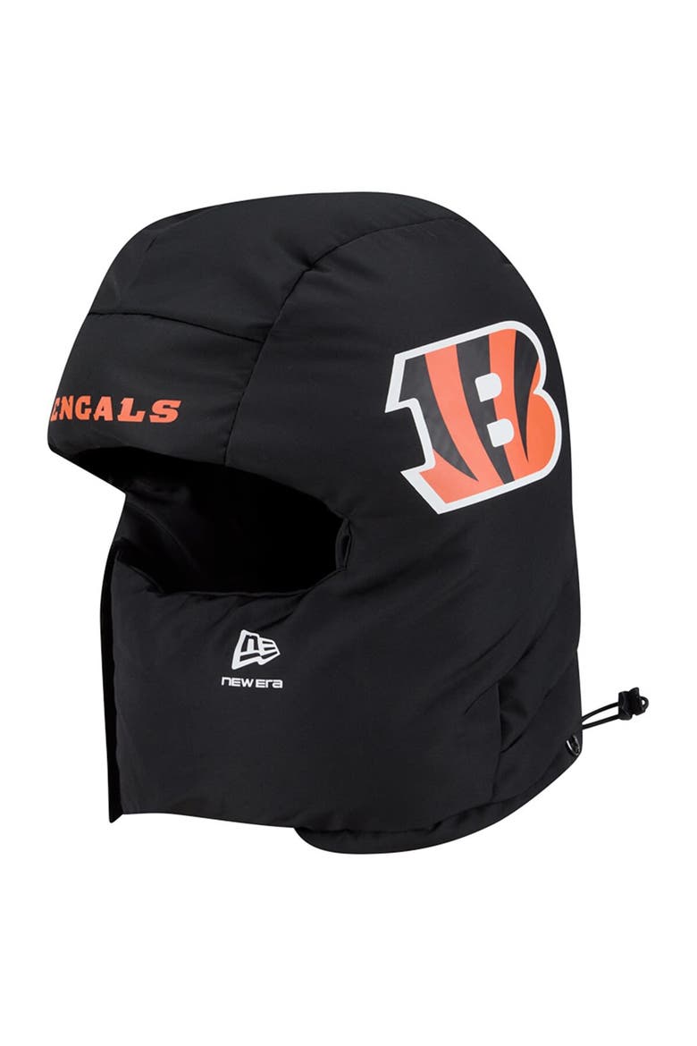Men's New Era  Black Cincinnati Bengals Puffer Balaclava, Alternate, color, Black