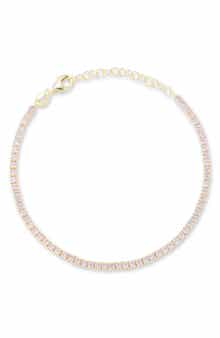 14k Gold Plated Stone Tennis Bracelet