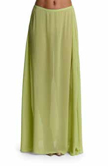 Chiffon A-Line Maxi Skirt