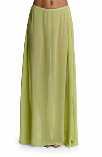Chiffon A-Line Maxi Skirt