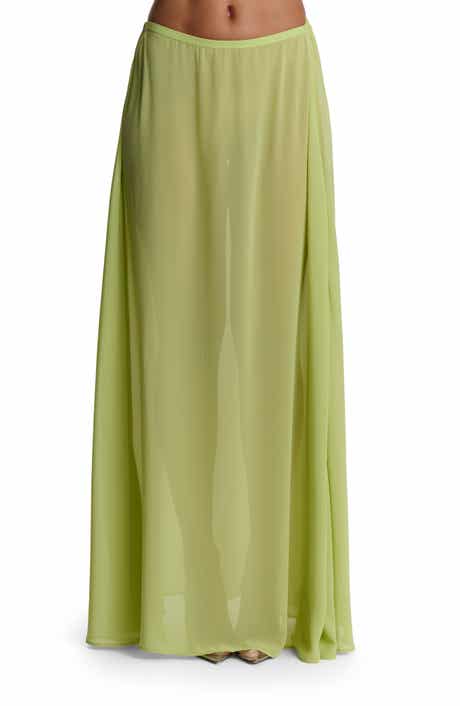 Chiffon A-Line Maxi Skirt