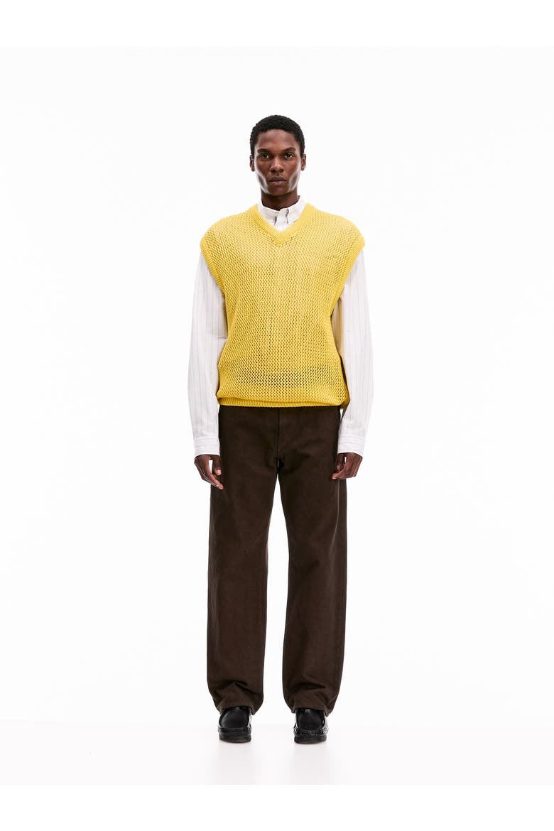 Knitted Vest, Alternate, color, Dry Sunflower