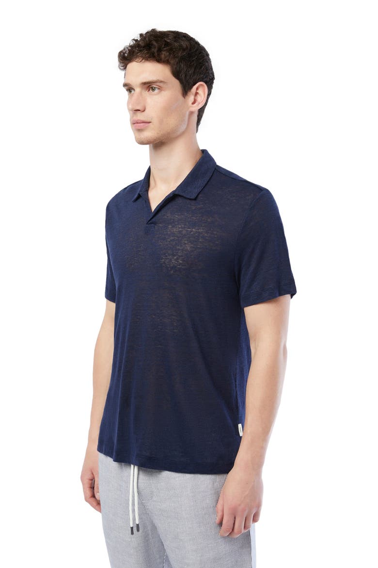 Shaun Linen Polo, Alternate, color, DEEP NAVY