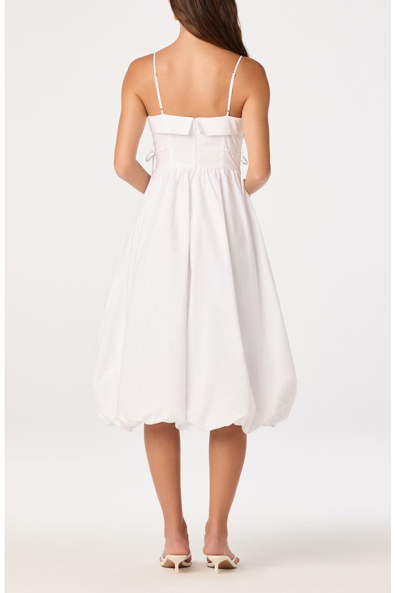 Dahlia Bubble Hem Cotton Sundress, Alternate, color, OFF WHITE