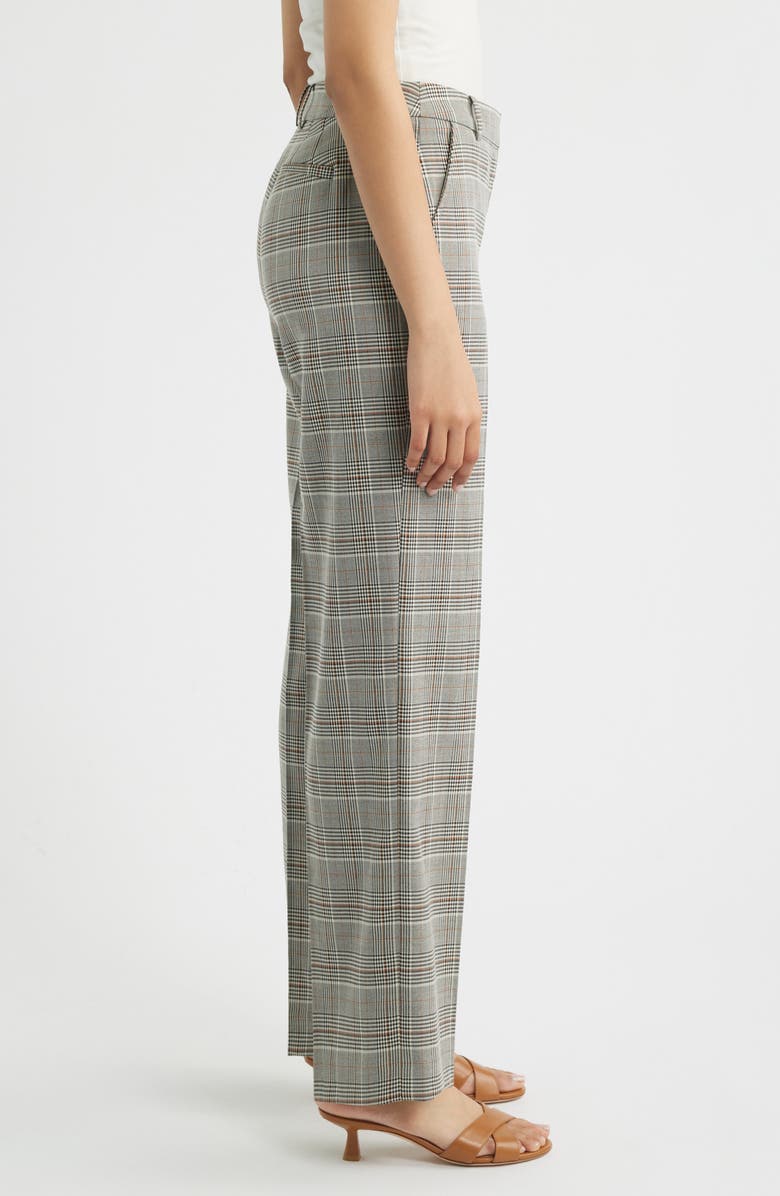 Anne Klein Slash Pocket Straight Leg Pants, Alternate, color, Anne Black/Grey Multi
