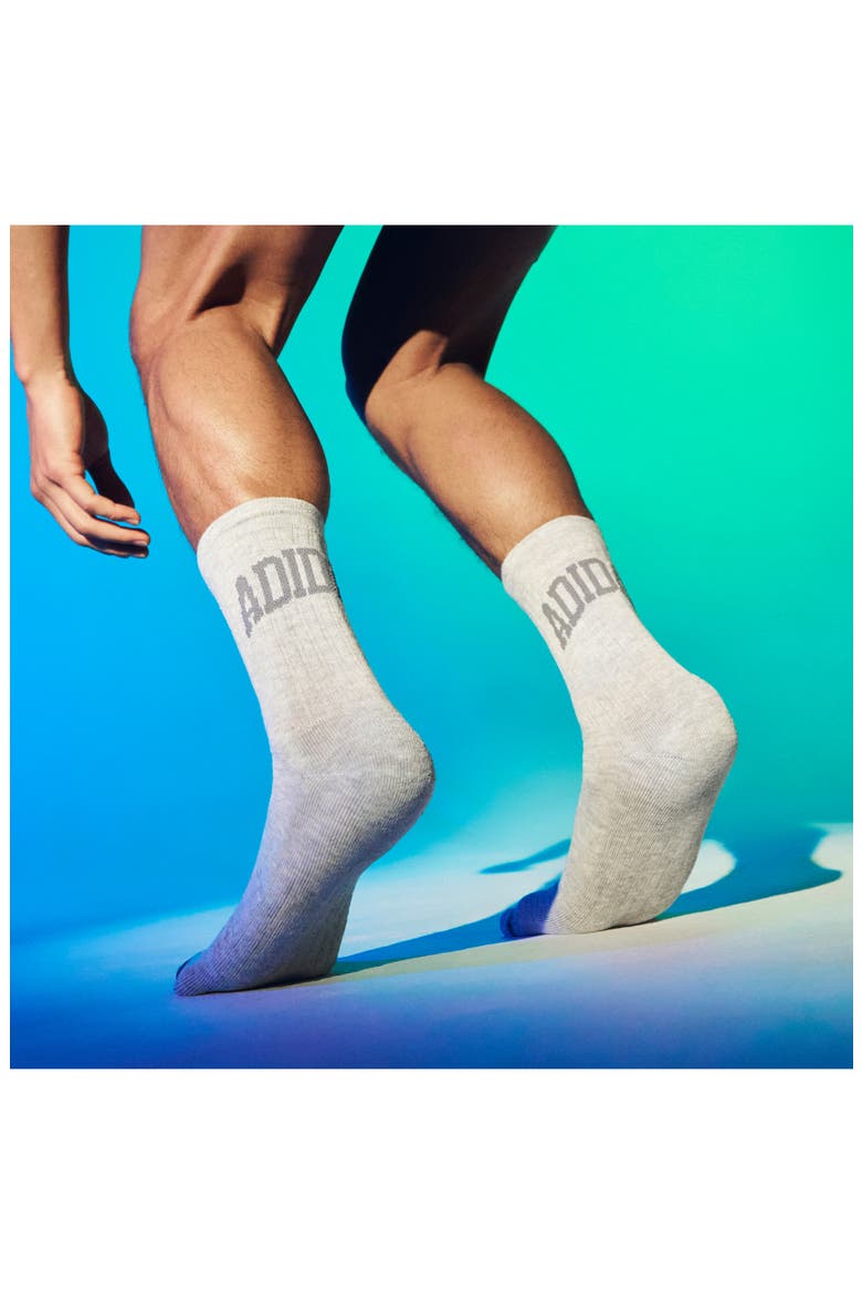 Foundation Sport 3-Pack Quarter Crew Socks, Alternate, color, BLACK/ WHITE/ COOL HEATHER