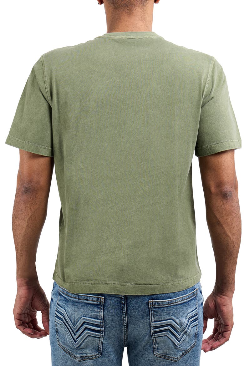 Boxy Pigment Dyed T-Shirt, Alternate, color, OLIVE