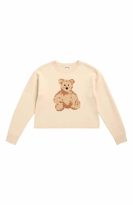 NIK & LEKSI Kids' Teddy Bear Crewneck Sweater
