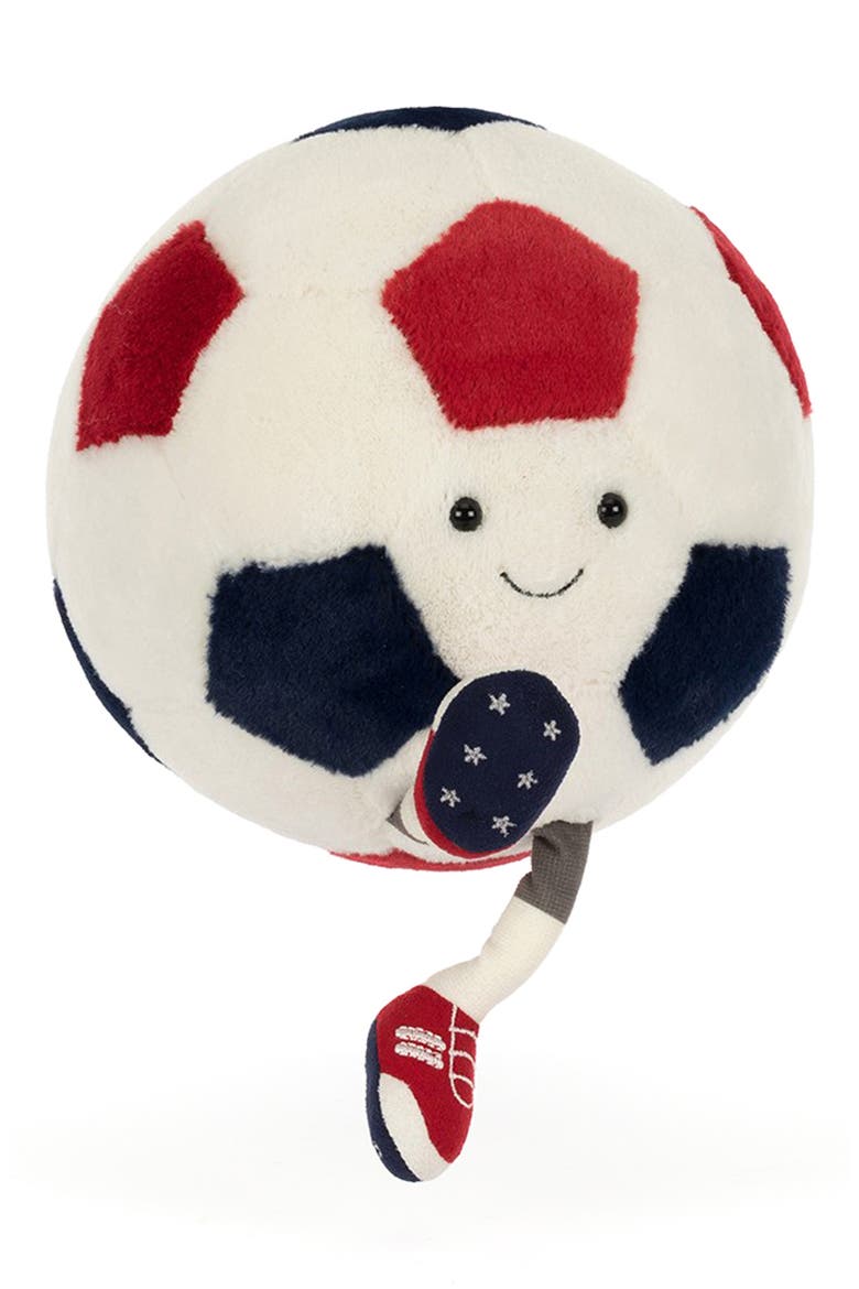 Amuseables USA Soccer Ball Large Plushie, Alternate, color, CREAM