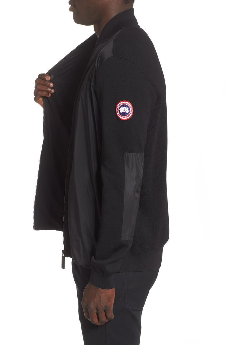 Windbridge Regular Fit Sweater Jacket, Alternate, color, BLACK