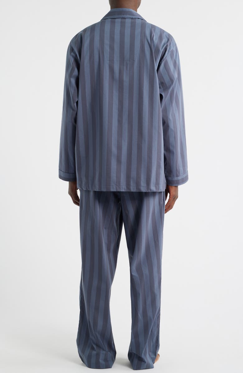 Nordstrom Plaid Poplin Pajamas, Alternate, color, Grey Grissaile Winter Stripe