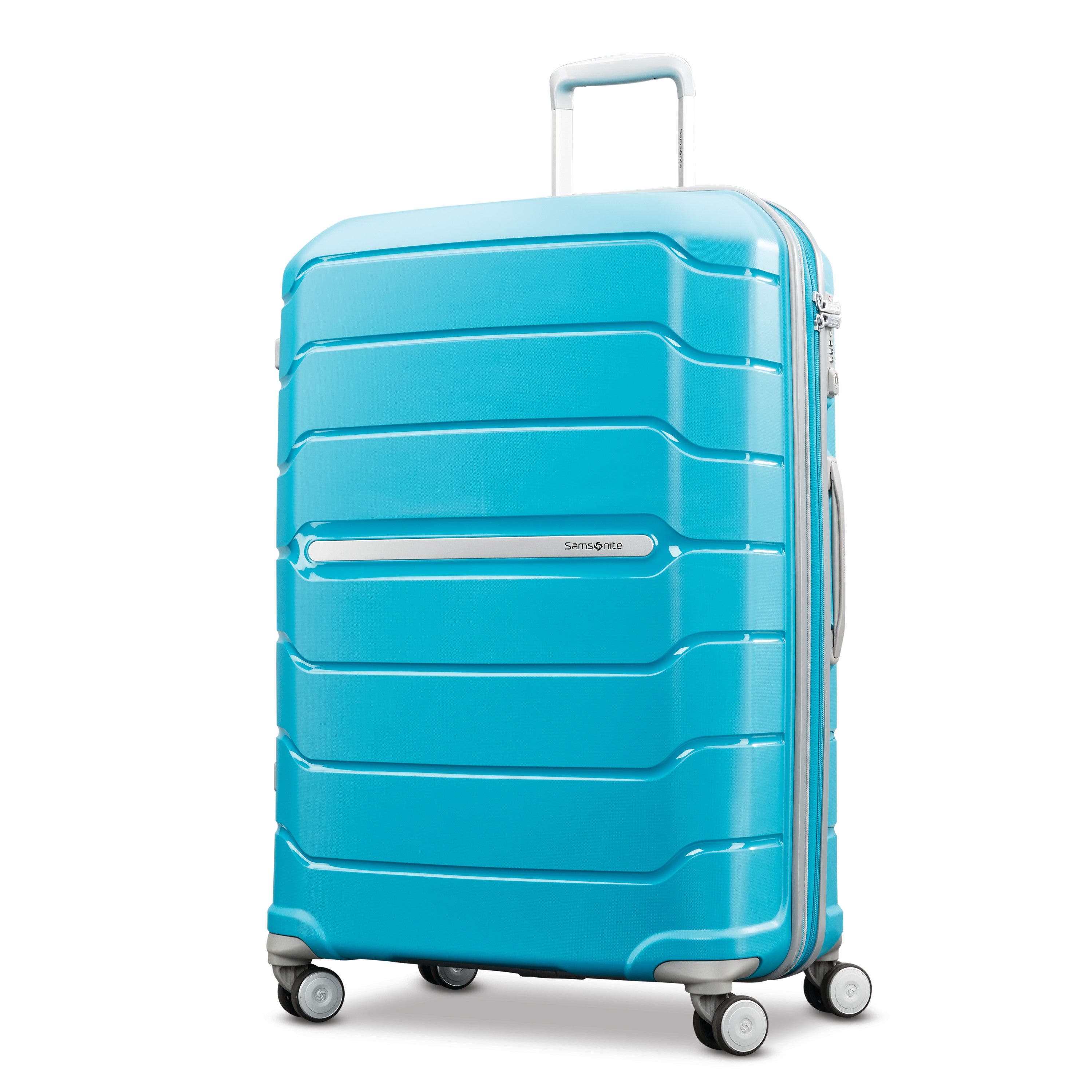Samsonite Freeform Checked-Large 28-Inch Hardside Expandable with Double Spinner Wheels, Main, color, Ocean Blue
