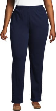 Lands' End Plus Size Sport Knit High Rise Pants