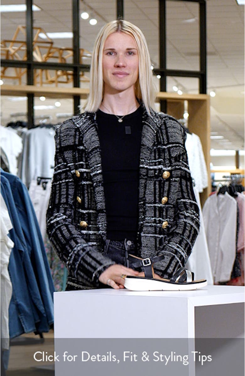 Sevran Ankle Strap Platform Wedge Sandal, sales video thumbnail