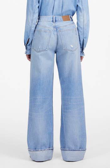 Low-Slung Ripped Baggy Jeans