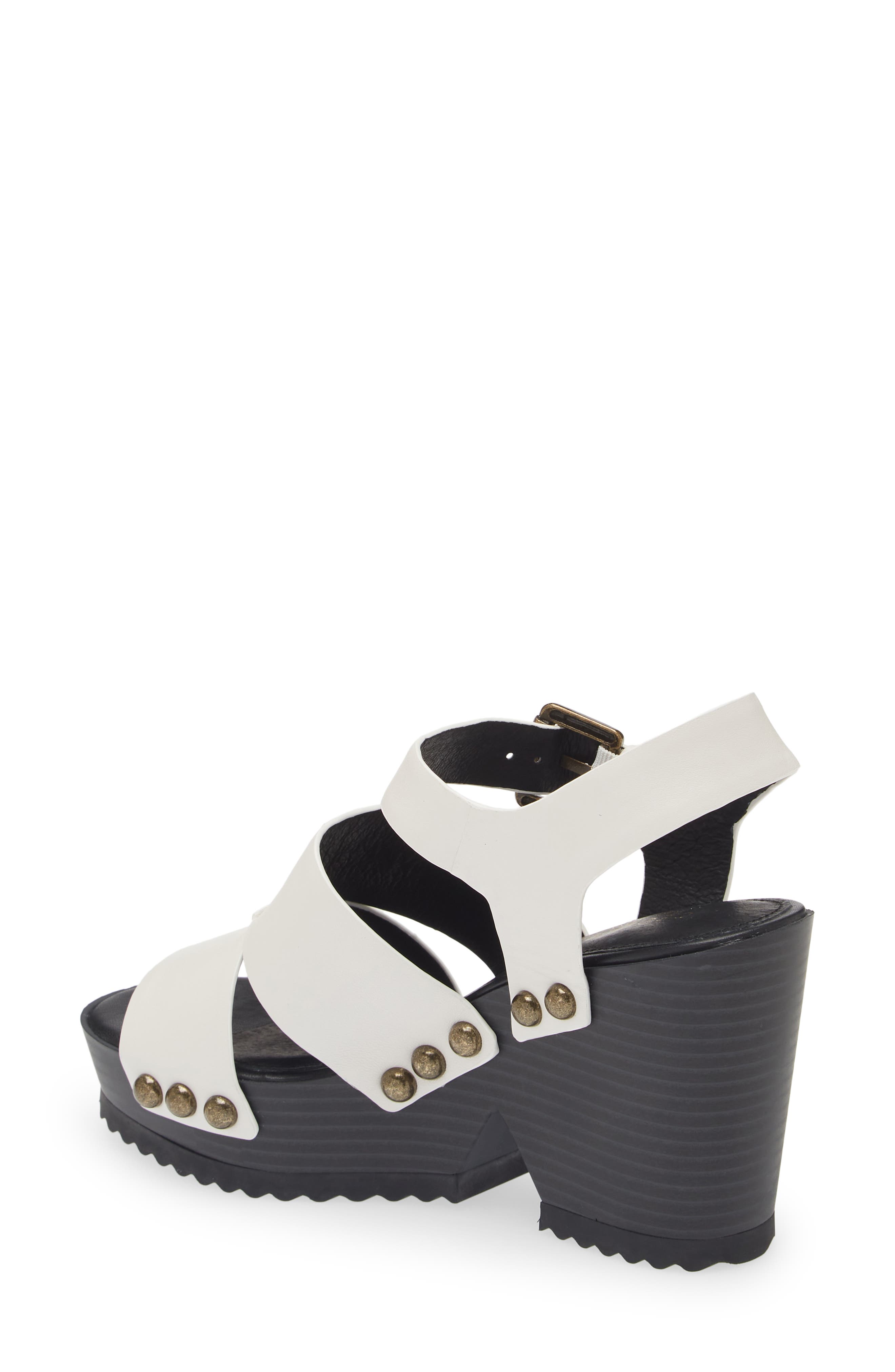 Cecelia New York Artsy Stud Platform Wedge Sandal, Alternate, color, Alabaster
