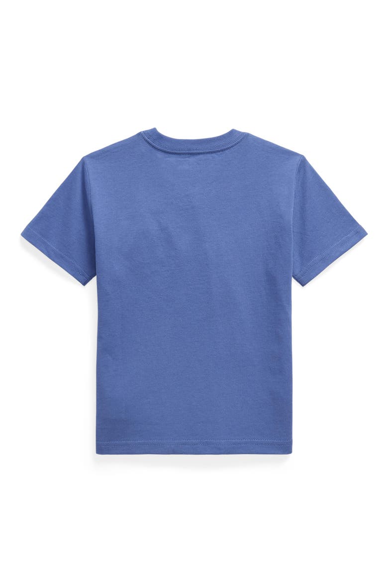 Kids' Solid Cotton Pocket T-Shirt, Alternate, color, BLUE HEAVEN