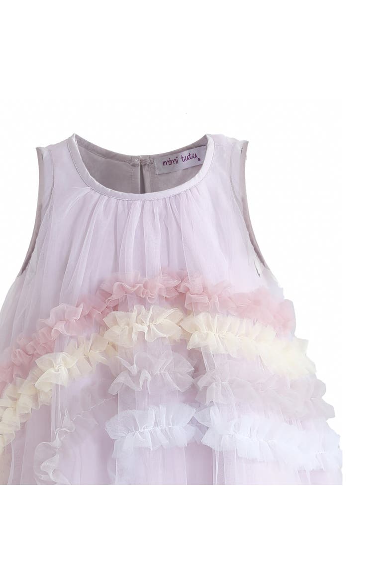 Cressida Pastel Ruffle Dress, Alternate, color, Purple