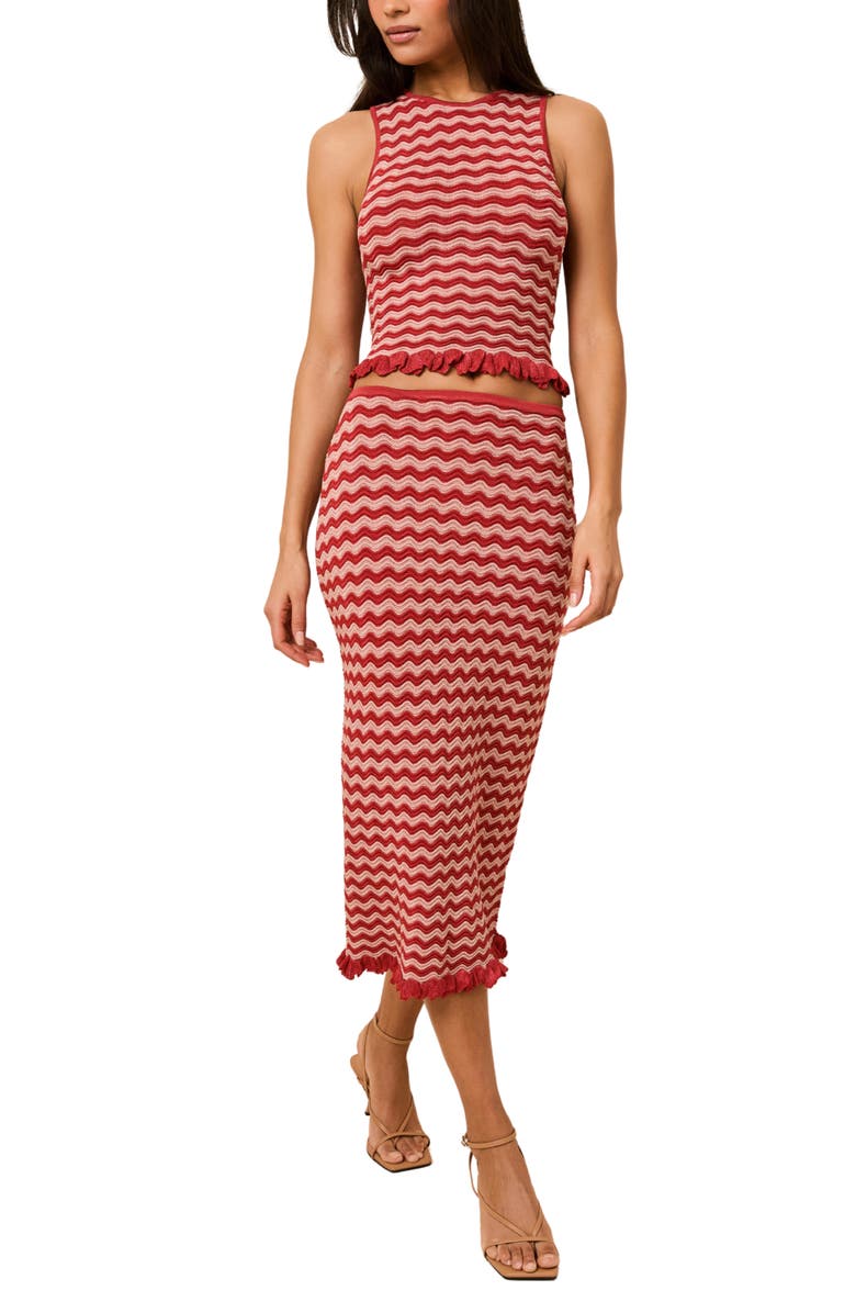 Solid & Striped The Diana Wavy Stripe Sleeveless Top, Alternate, color,