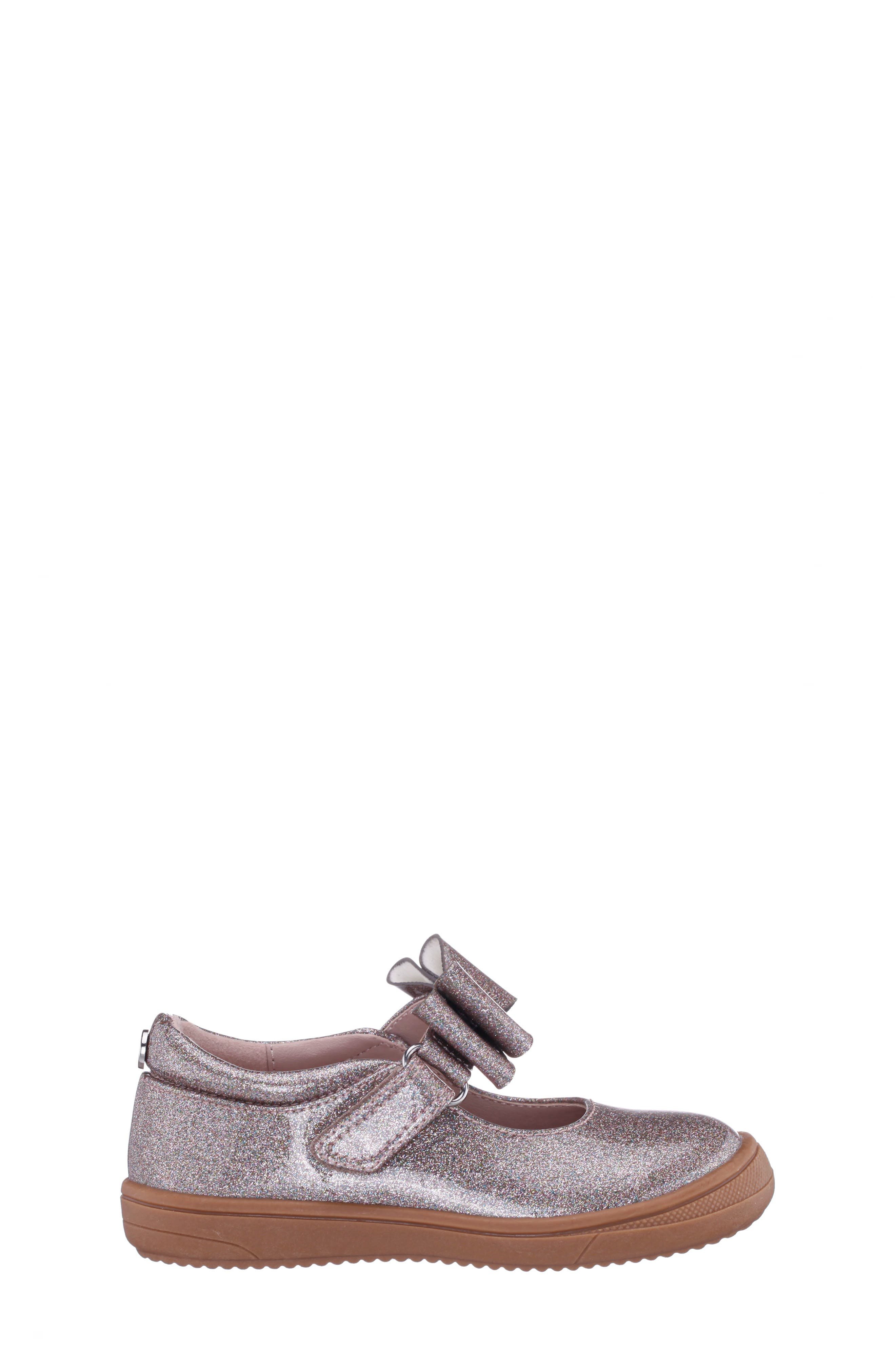 Nina Kids' Varga Glitter Mary Jane Flat, Alternate, color, Pink Multi Coated Glitter