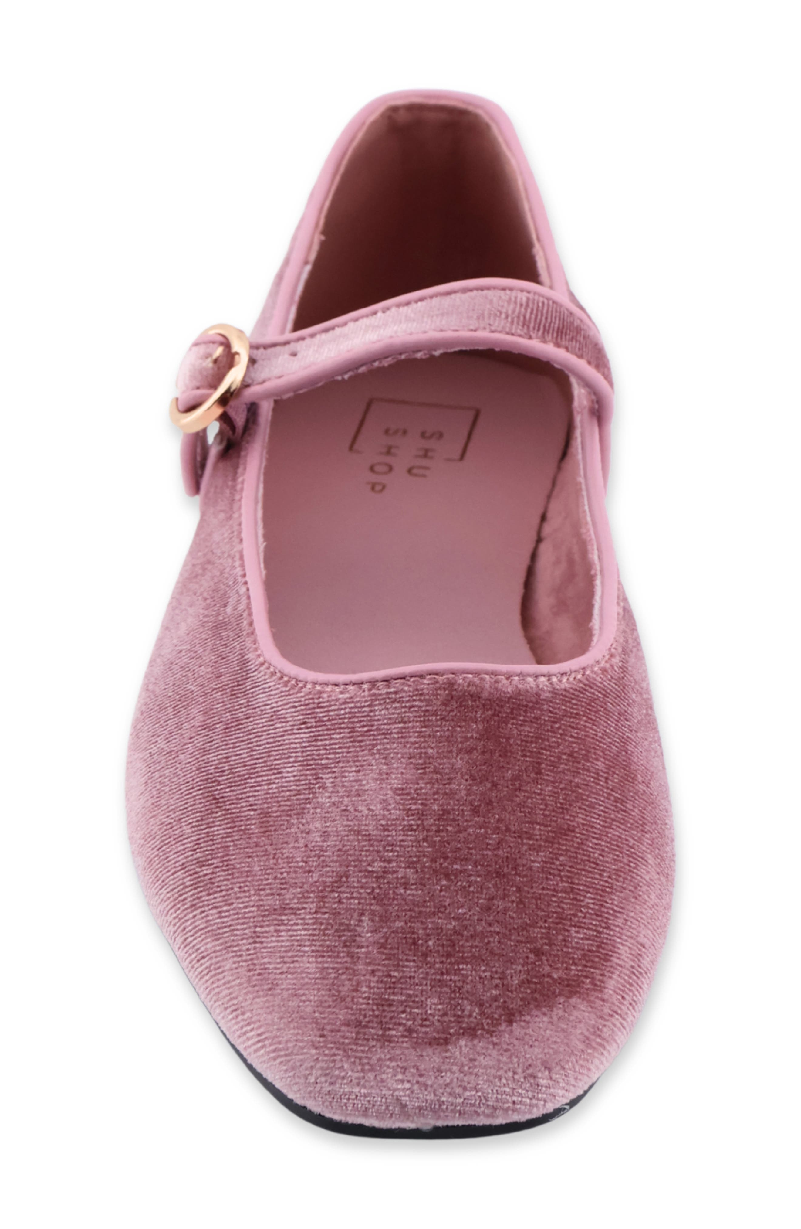 Annabelle Mary Jane Flat, Alternate, color, ROSE VELVET