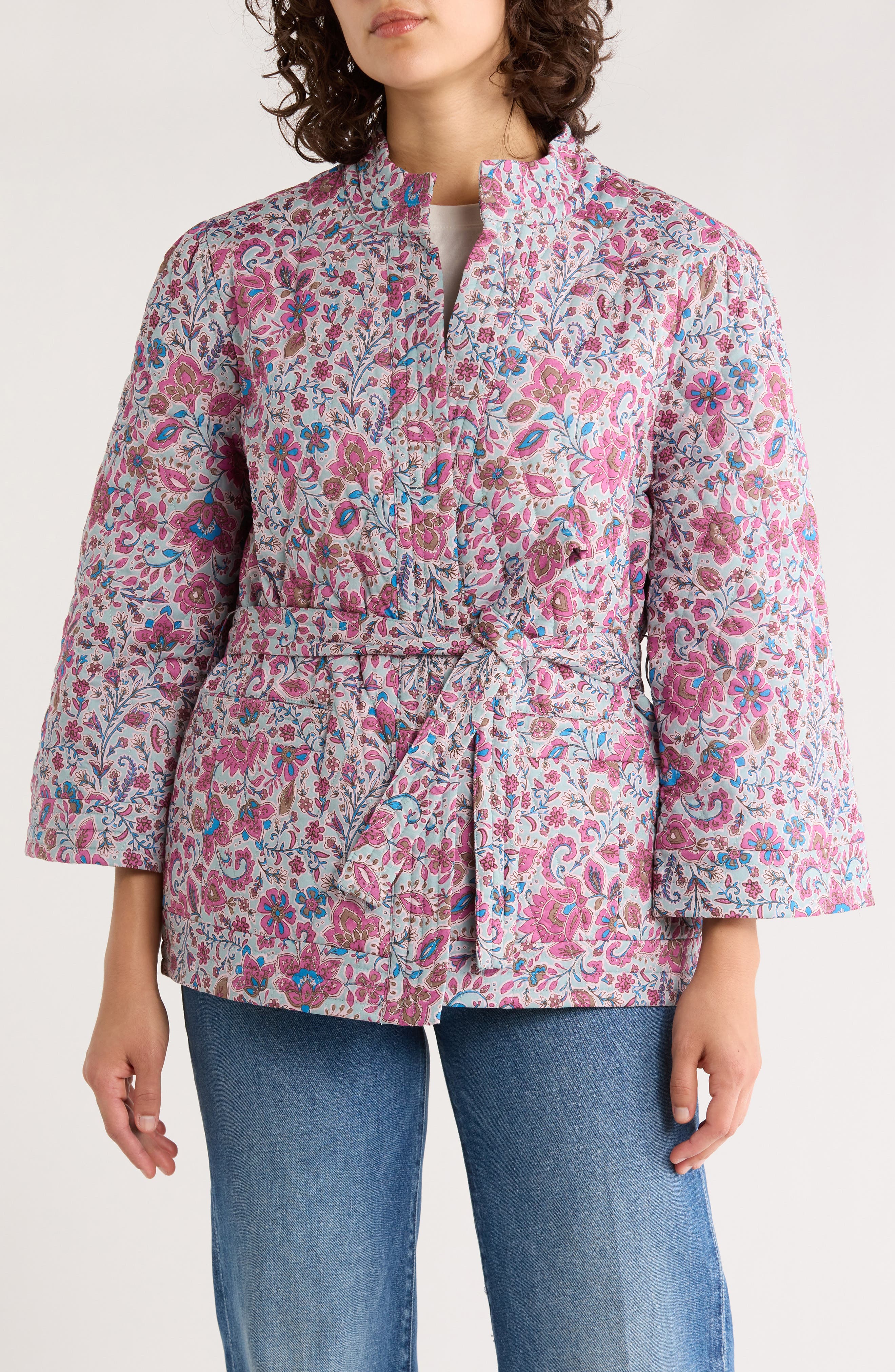 DR2 by Daniel Rainn Quilted Wrap Jacket