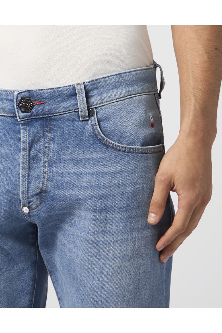 Super Straight Cut Jeans Basic Cocco Label Men, Alternate, color, Mykonos