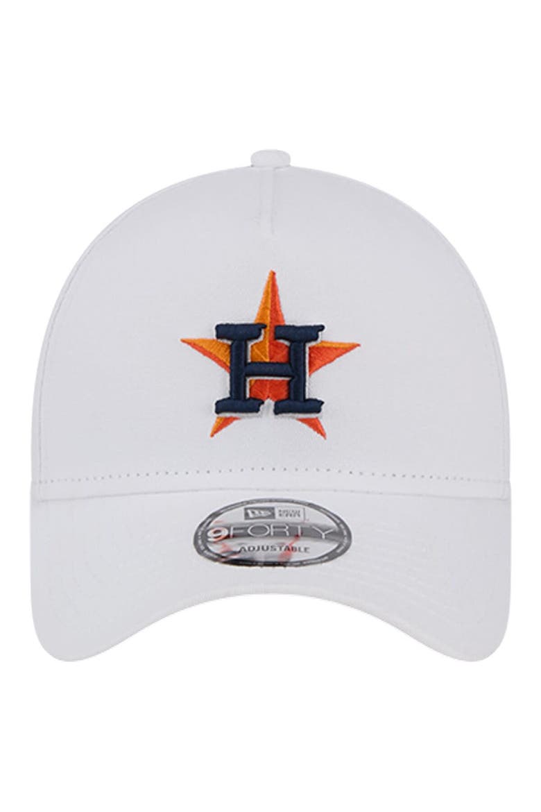 Men's New Era White Houston Astros TC A-Frame 9FORTY Adjustable Hat, Alternate, color, White