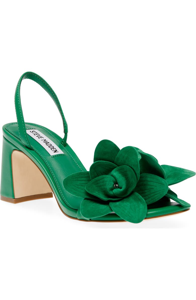 Steve Madden Farrie Flower Slingback Sandal, Main, color,