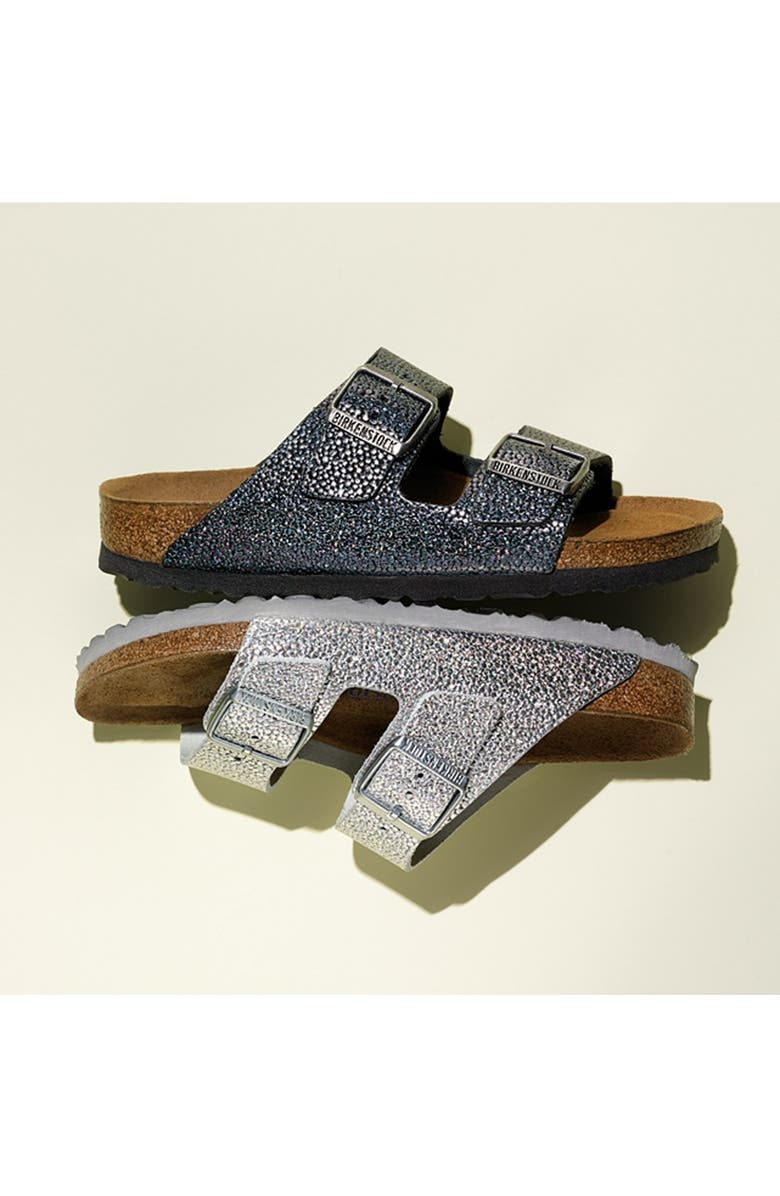 Birkenstock 'Arizona' Soft Footbed Textured Leather Sandal, Alternate, color,