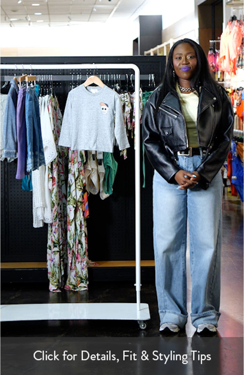 Kids' Skeleton Crew Long Sleeve Organic Cotton Graphic T-Shirt, sales video thumbnail