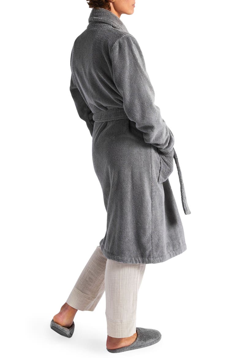 Classic Turkish Cotton Robe, Alternate, color, STONE