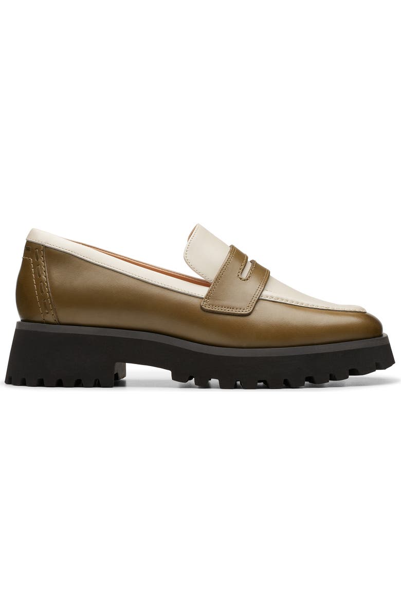 Clarks<sup>®</sup> Stayso Edge Loafer, Alternate, color, Olive Combi